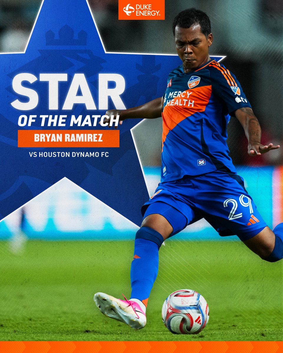 fccincinnati's tweet photo. Your @DukeEnergy Star of the Match: Bryan Ramirez ⭐ https://t.co/ve2V9mQGiG