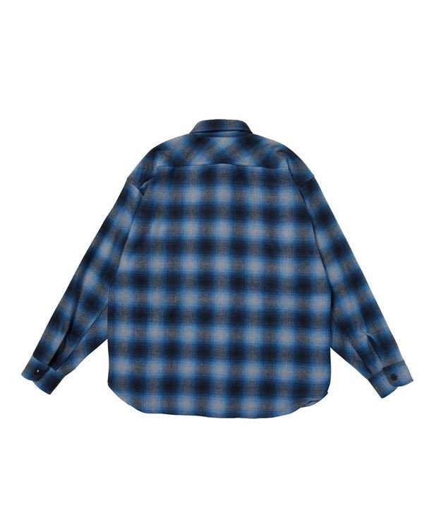 sloop_hkd's tweet photo. 【新作情報】
・
・
・
【MAGIC NUMBER】
＊OMBRE CHECK WORK SHIRT
＊¥22,000-taxin
＊BLUE
＊M,L,XL https://t.co/g8ECOCqAzx