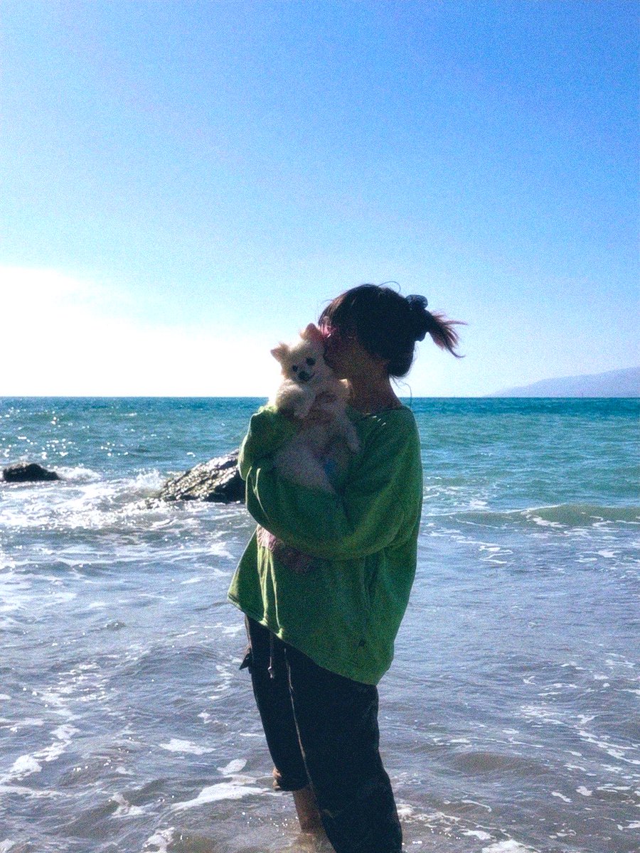 LilyPichu's tweet photo. beach! https://t.co/vKFxalLtzA