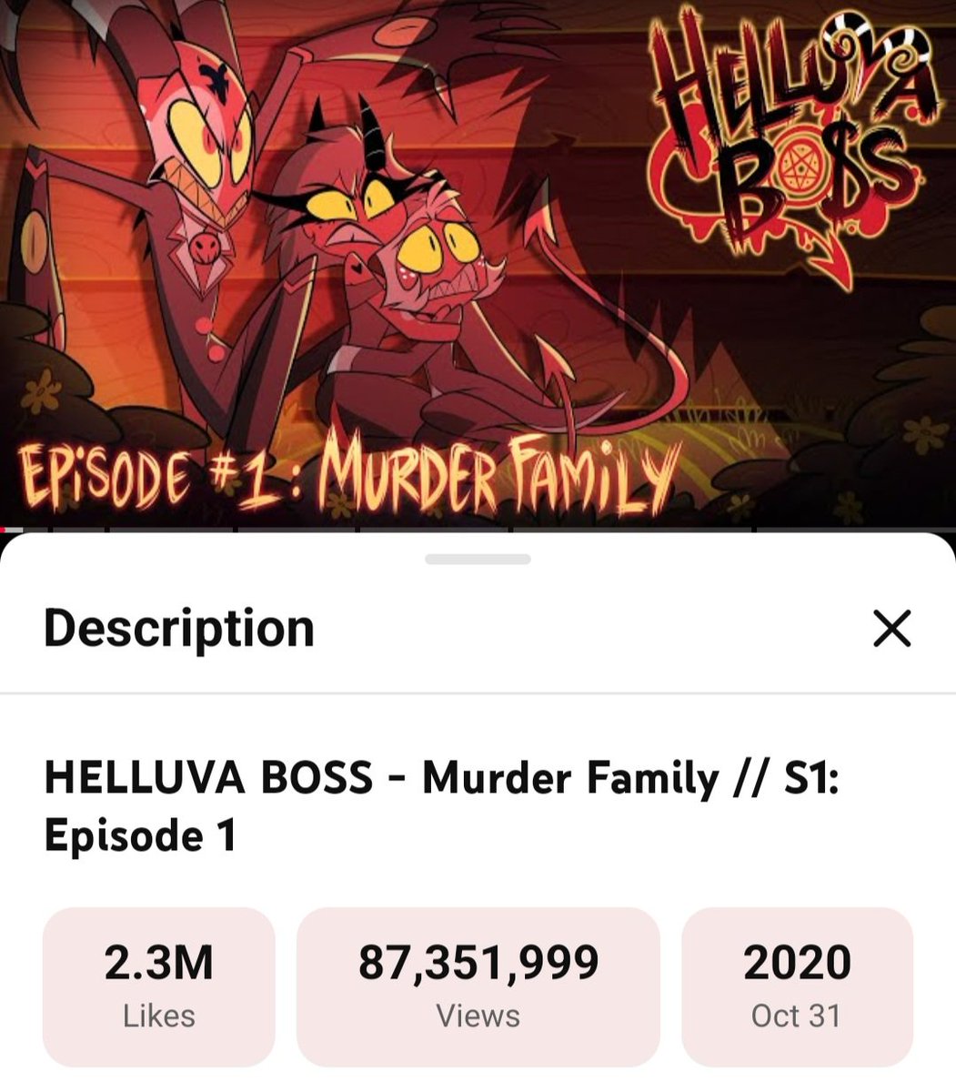M450n_14's tweet photo. On this day, the least viewed TADC episode has surpassed the most viewed HB episode. https://t.co/mOwpfMau6F