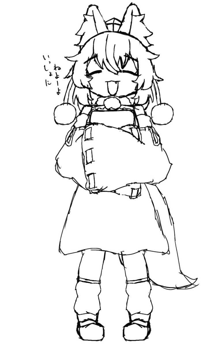 YmNzzz3's tweet photo. らくがき（後日キレイにして完成させます） https://t.co/DvEH57LPXb