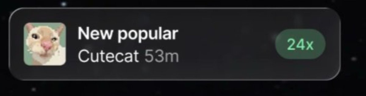 cutecat_sol_'s tweet photo. The pumpfun landing page was updated exactly 21 hours after cutecat came out and actually did hit the 24x 

Those with the pumpfun app even got the notification for it 

The only ever paired token on the pumpfun platform for $Cutecat was us

GVjwtgwYLXbhXmYtb8SB3Fi2kT9UvDjbQ9L2JRhQpump

Never been a true stock runner on pumpfun and this has been sitting in plain sight the entire time