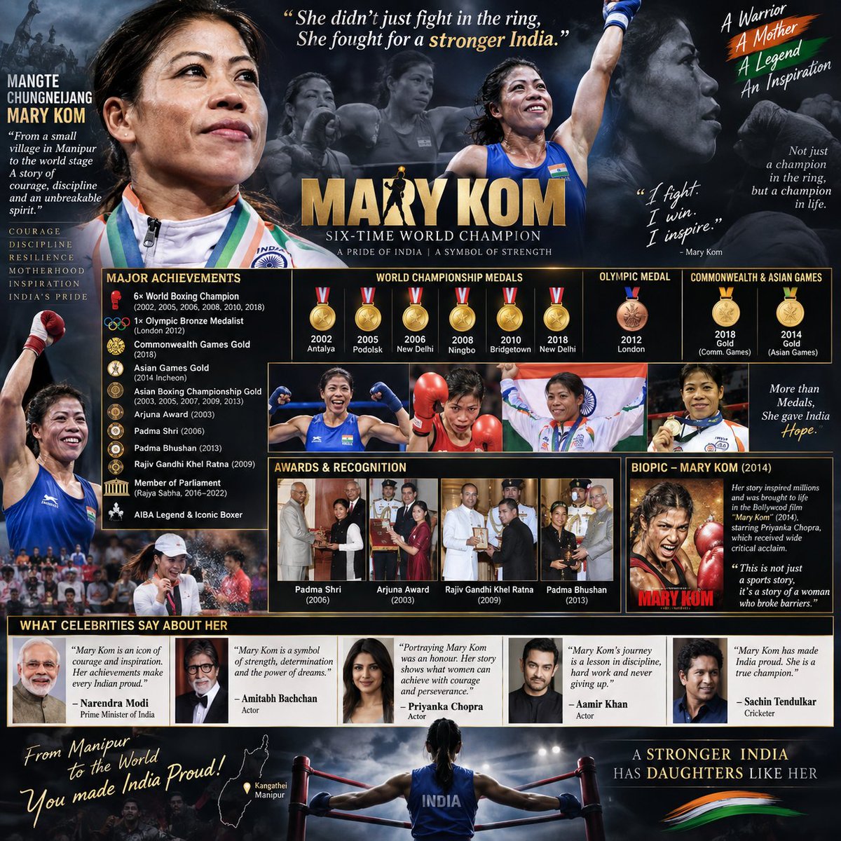 Xposed0001's tweet photo. Mistress of Nadeem doesn't even know who Mary Kom is. They should leave India and go live in Pakistan instead 😖

#MaryKom #Mahivij #Biggboss20 https://t.co/6hOl429l9z