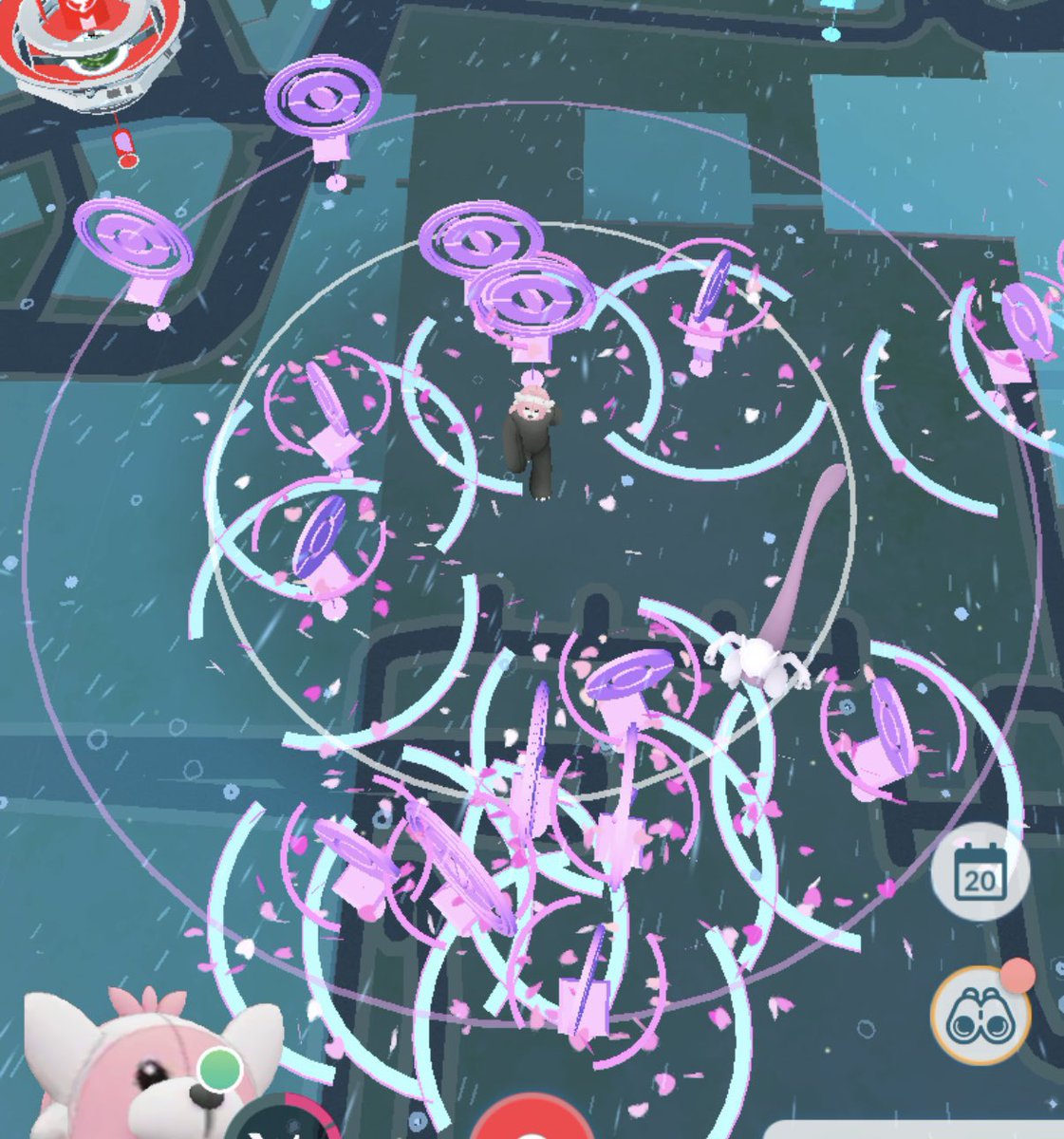 pn3wo7's tweet photo. こういうときにおでかけキャッチャー便利だなぁ
#ポケモンGO https://t.co/Ce8TgxkNFa