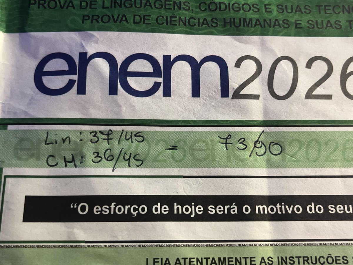 studybuko's tweet photo. simulado enem objetivo 1º dia.
73/90 - poderia ter sido melhor mas acertei o que eu sabia e eu sei que posso melhorar o que eu errei. https://t.co/35XCGXkSXn