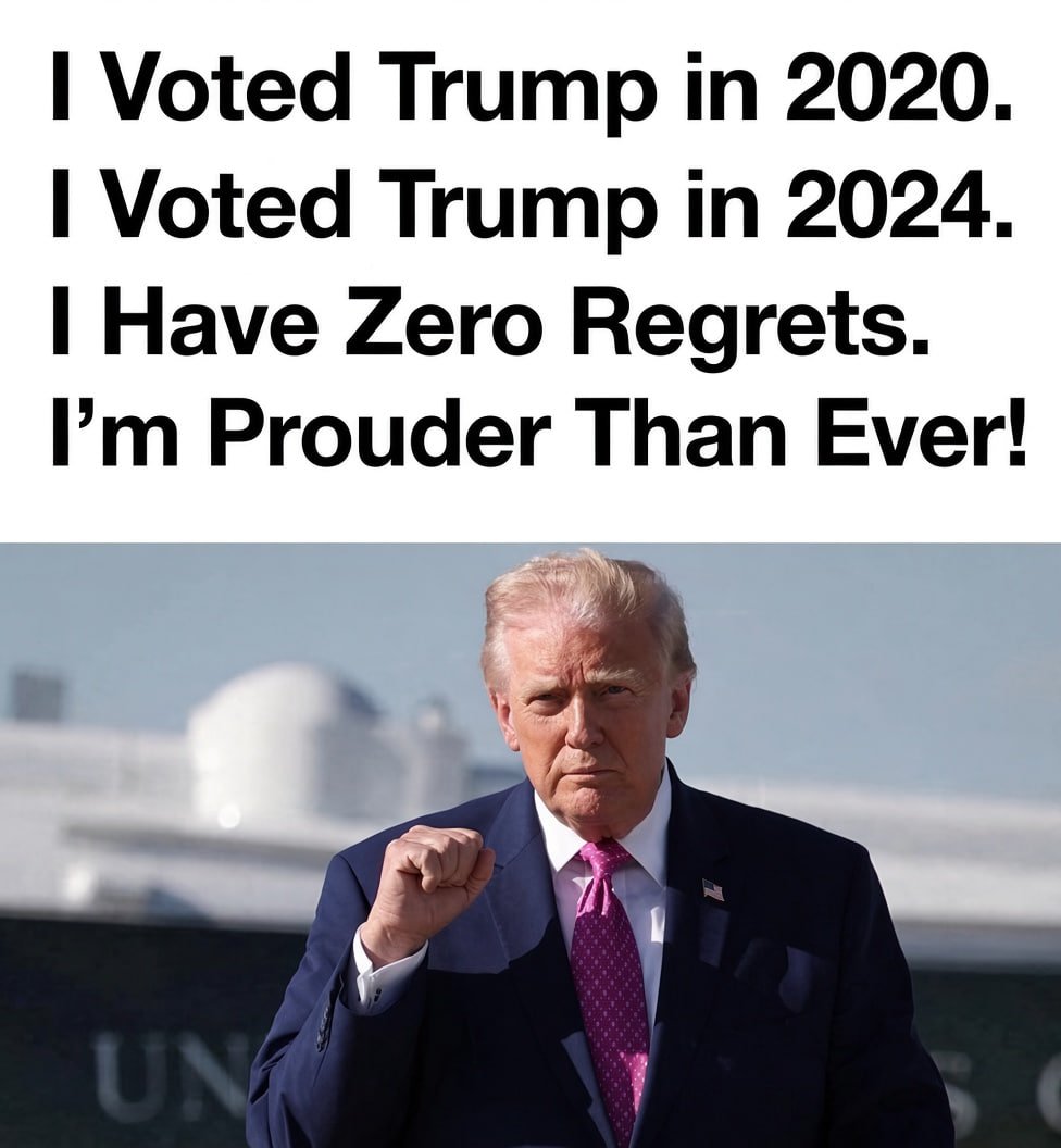 BhambraManjit's tweet photo. Zero regrets. Prouder than ever. 🇺🇸
Who else is still standing strong?✊
#American1st #Trumpland https://t.co/AWlTyK6VO7