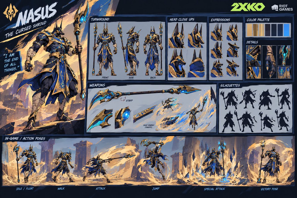 diohz0r's tweet photo. Last one for now, Nasus concept on #2XKO https://t.co/6w6NXaC5uT