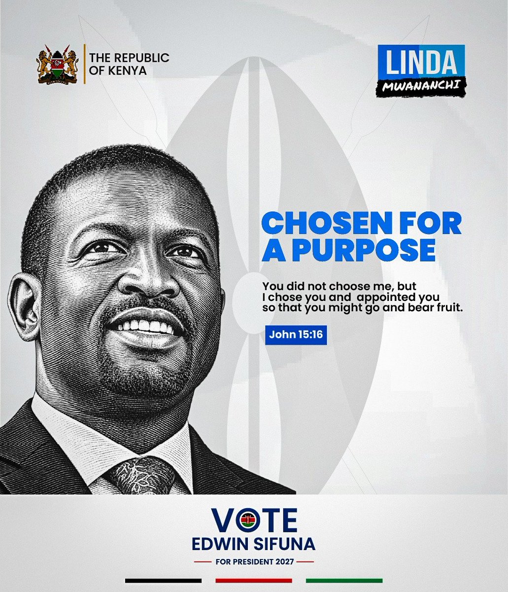 abbiezuena's tweet photo. This Sunday, 

We continue praying for clarity, strength and resilience for ourselves, our nation and especially our Party leader and Presidential Candidate H.E Edwin Watenya Sifuna.

#ChosenForAPurpose https://t.co/QxiBxeJTmb