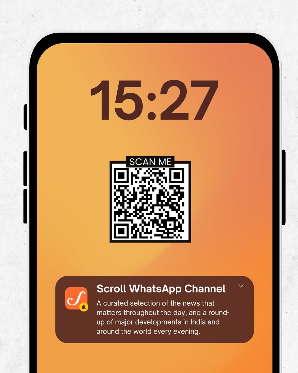 scroll_in's tweet photo. Follow the Scroll channel on WhatsApp for a curated selection of the news that matters throughout the day.  

What you won’t get: Spam.  

Click to join: https://t.co/gLn41rqgaD https://t.co/1roSjyZLRF
