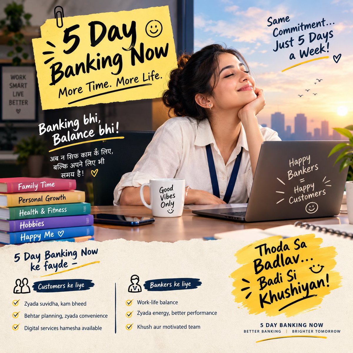 BankerKumari's tweet photo. #5DayBankingNow https://t.co/04TTAzIWSg