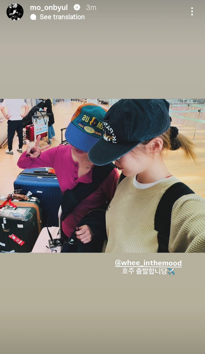 lunaestreIIad0s's tweet photo. 🐹 Off to Australia✈️

#MAMAMOO #MOONBYUL #WHEEIN
#마마무 #문별 #휘인 https://t.co/xTtBME0zy0