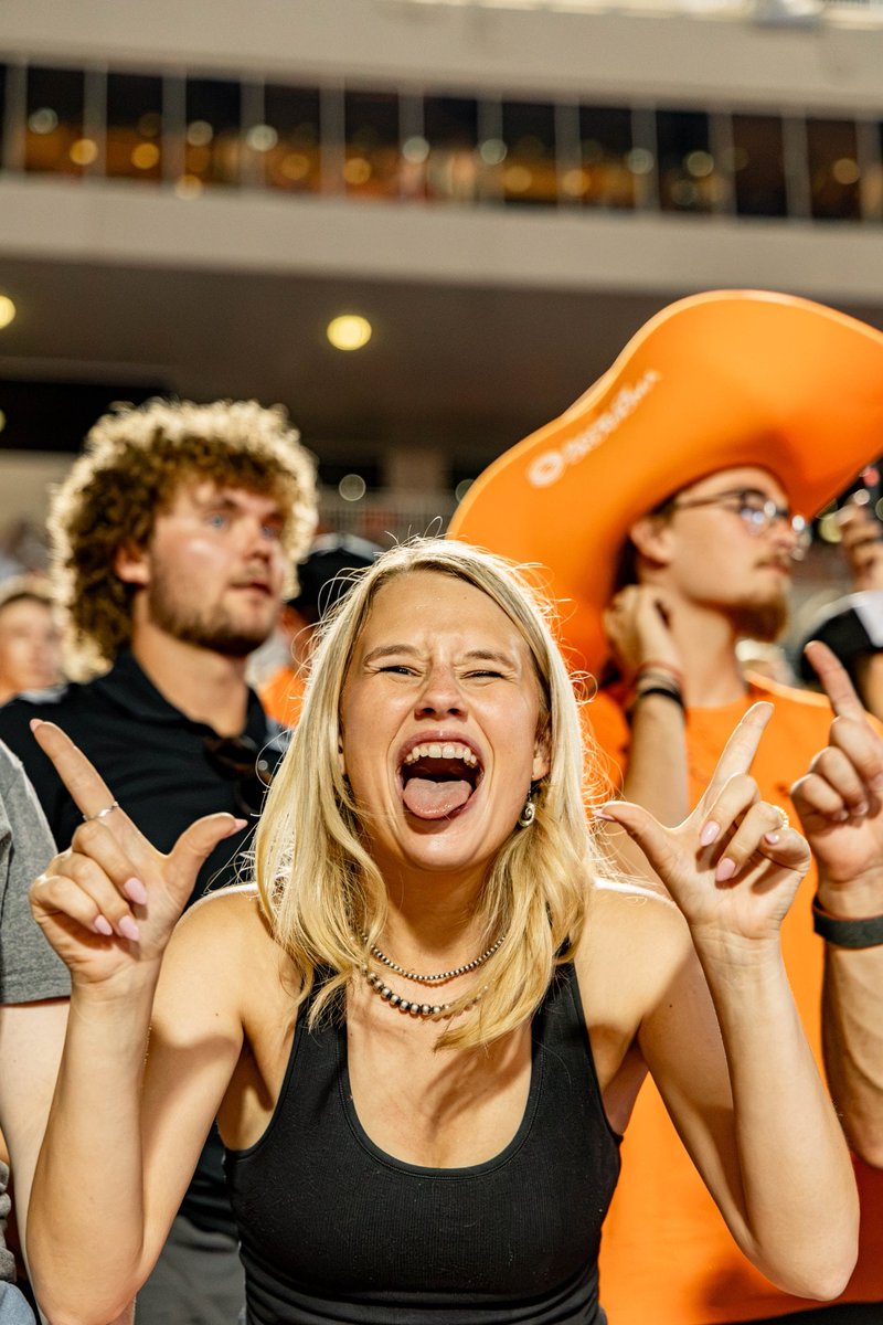 OSUAthletics's tweet photo. YOU are what makes this place so magical ✨

To the Loyal &amp; True, keep showing up and showing out because we can't do it without you 🧡

#GoPokes https://t.co/sF6zyzmtJP