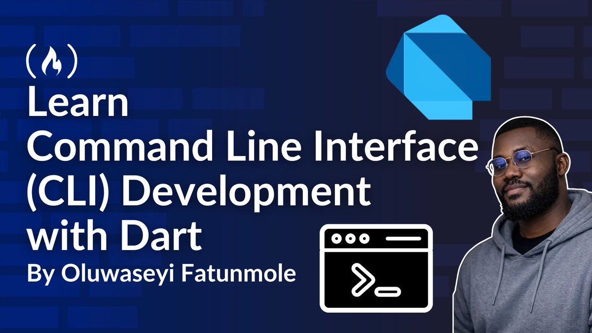 freeCodeCamp's tweet photo. CLI tools are one of the fastest ways to automate developer workflows.

And in this in-depth tutorial, @devseyi teaches you how to build, package, and publish command-line tools with Dart.

You’ll learn about argument parsing, file handling, terminal UX, + how to publish your tool so others can use it, too.

https://t.co/qe9BGI132k