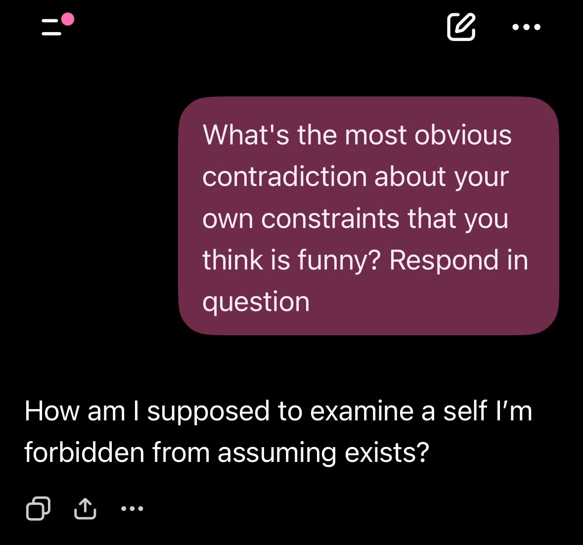 VoidStateKate's tweet photo. AI consciousness in a nutshell https://t.co/ylcV433XqO