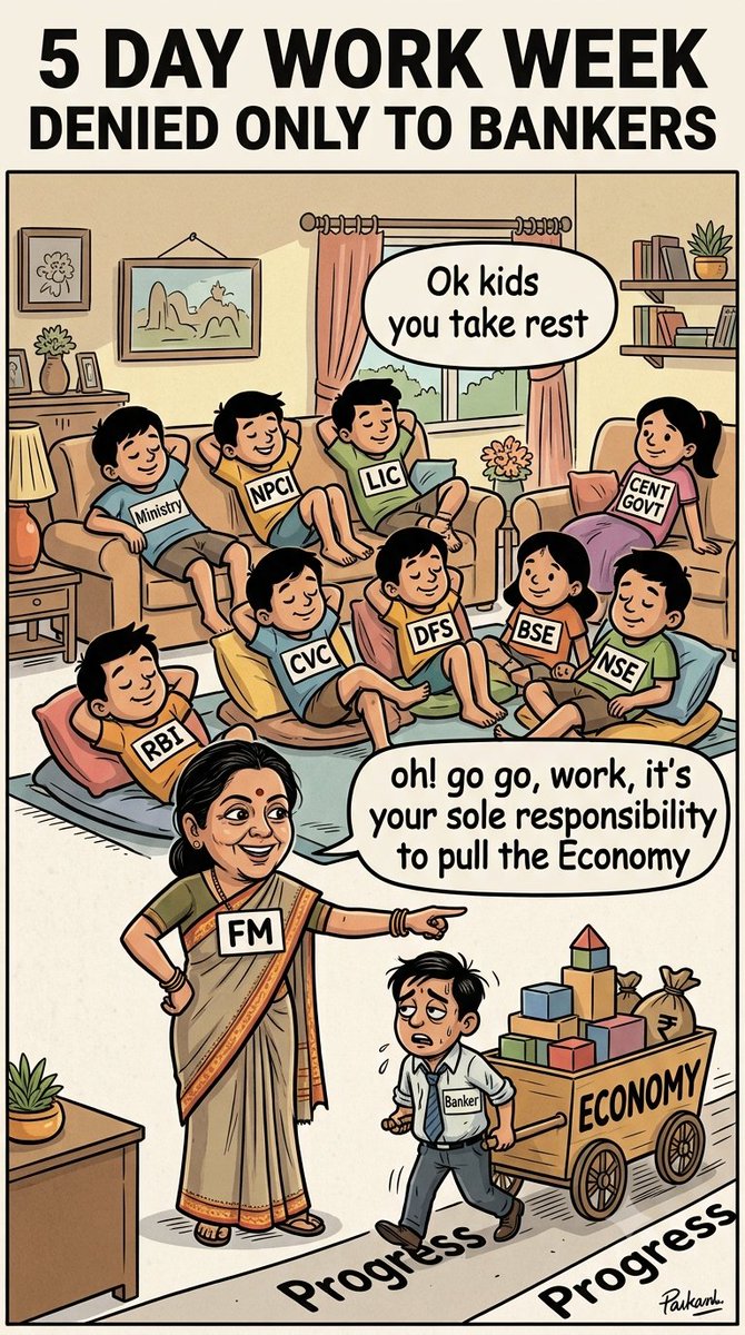 SHASHIVARDHANKK's tweet photo. Dear Govt, we will give full credit to you if you implement 5 Days Work Week to Bankers. Leave the ego!!
#5DayBankingNow https://t.co/kVXww8QiDn