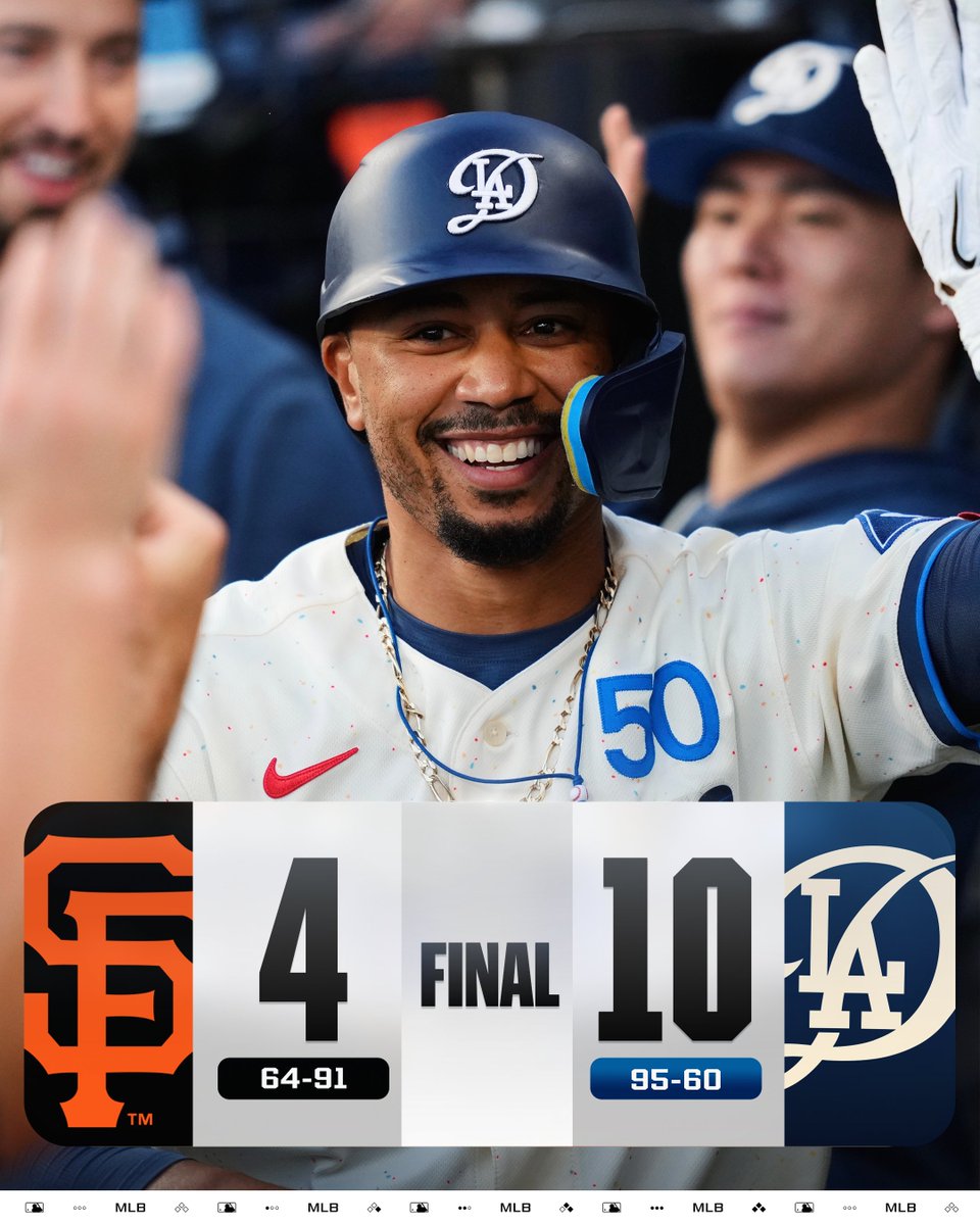The @​Dodgers put up 10 runs to take the series from the Giants! 
 [📷](https://pbs.twimg.com/media/HSocRSVWsAASLul.jpg) https://pbs.twimg.com/media/HSocRSVWsAA