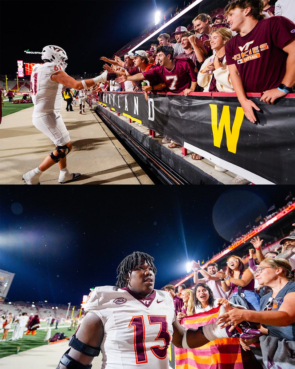 HokiesFB's tweet photo. We see you Hokie Nation! 🧡

#LetsGoHokies https://t.co/IiogeLOJPg