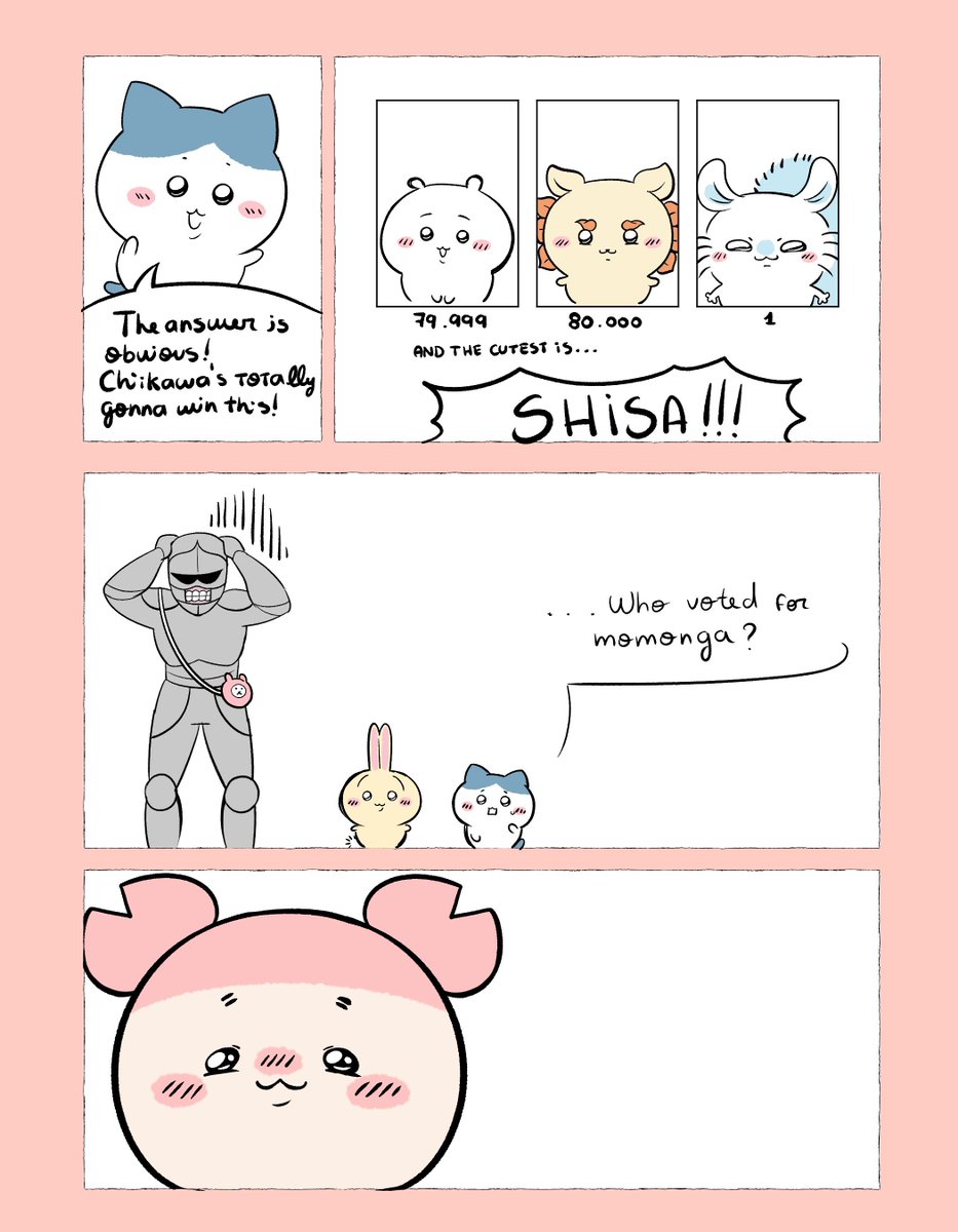 NikRatonn's tweet photo. I sure hope nobody did this with thw same characters already Ok I'm too chiikawa pilled if you haven't seen my priv   

#chiikawa https://t.co/spAj8aqTfj
