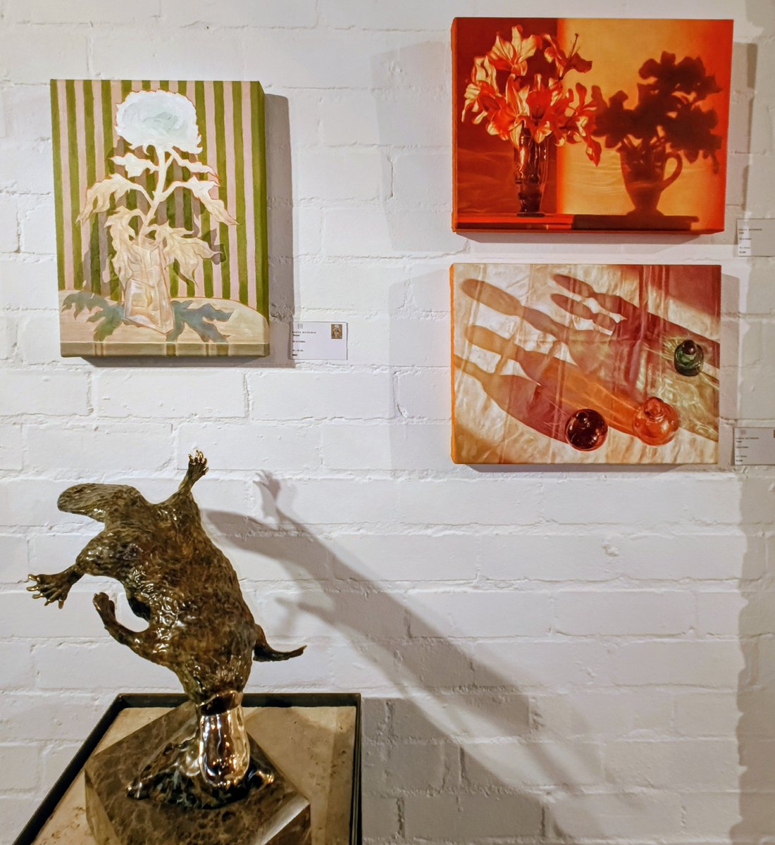 Robsuite's tweet photo. Three solo exhibitions and a group exhibition as part of Floriade 

Cate Maddy – Surrender &amp; Ceremony

Kirsty McIntyre – Lifelines

Andrew Antoniou – A Place Beyond

Spring Salon – Group exhibition.

Grainger Gallery
1/34 Geelong St #Canberra

#floriade #AustralianArt #CBRarts https://t.co/oVttj7epsY