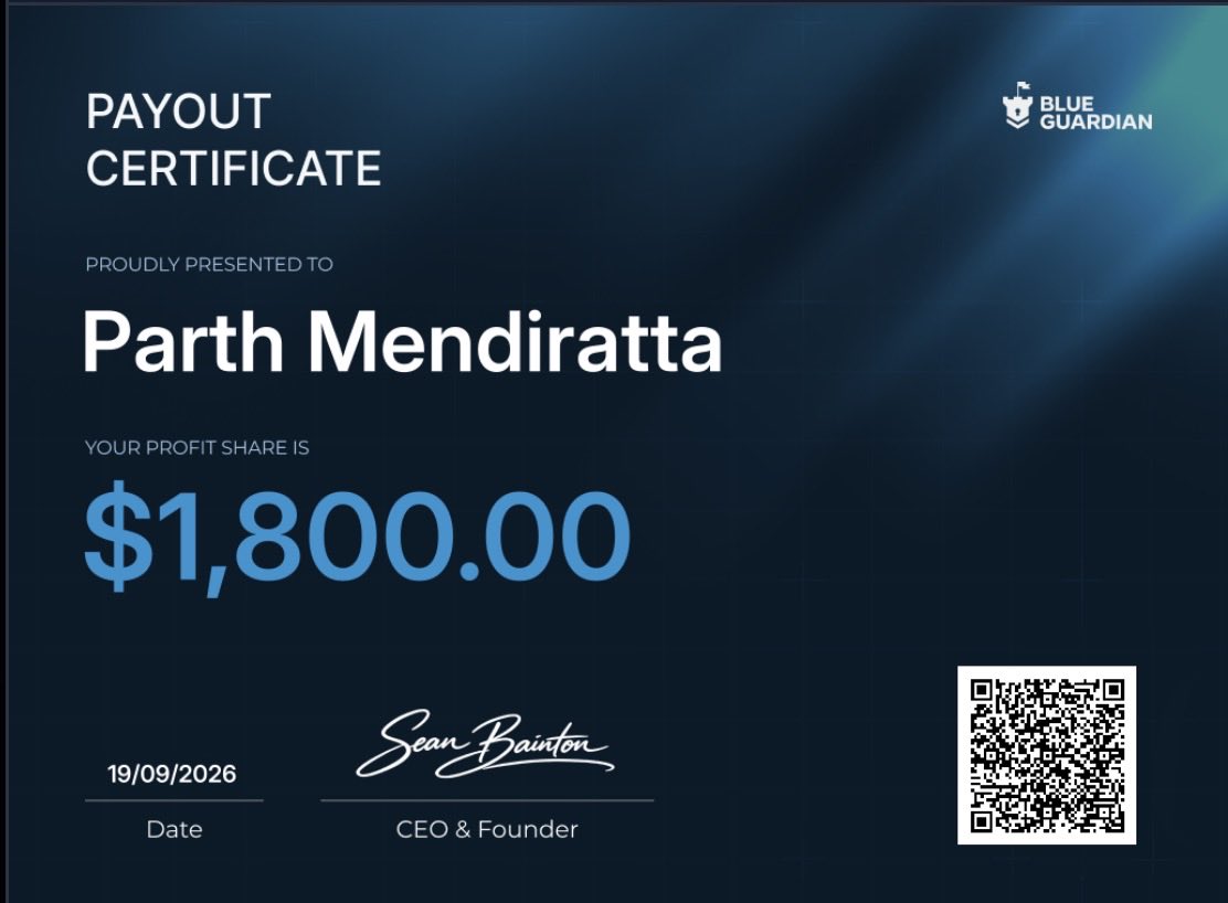 frxparth's tweet photo. Just received my 3rd payout from @GuardianFutures on a sunday morning, crazy🚀
 (code parthfx for 25% off)

I am trading futures for the first time and i took a challenge on my insta to hit $10k in payouts from BGF and 50% of that is completed in just 13 days🚀

Will scale aggressively now once i hit 10k because i am not new to props and i am trading cfd props from 2.5 years, so ik how props works very well
Just shifted to futures.