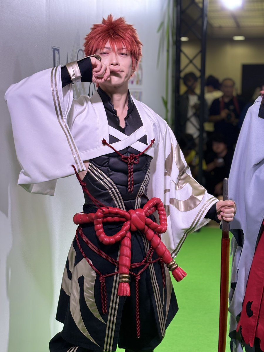 rakugaki830's tweet photo. 男性のお客さん方も村正のレイヤーさんイケメン過ぎると何度も言ってらしたが、本当に🥹🥹 https://t.co/8nnPobbAzk