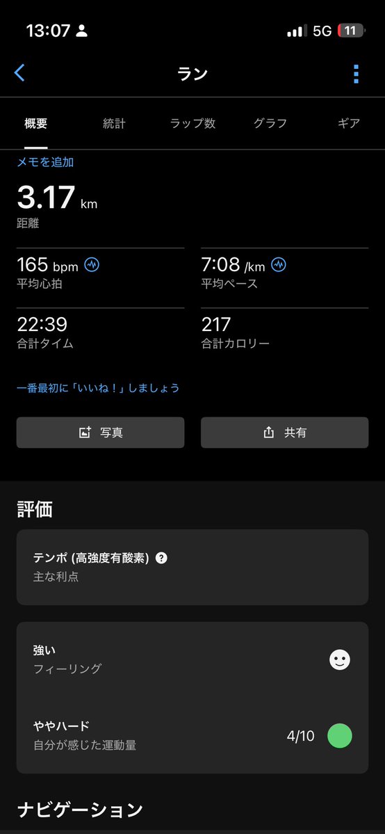 anrininaritai's tweet photo. まだ私にはキロ7ジョグは早かった...(筋肉痛),

歩かずに走り切れたことは大収穫！
しっかりケアしよう😊 https://t.co/5CyZV4llHW