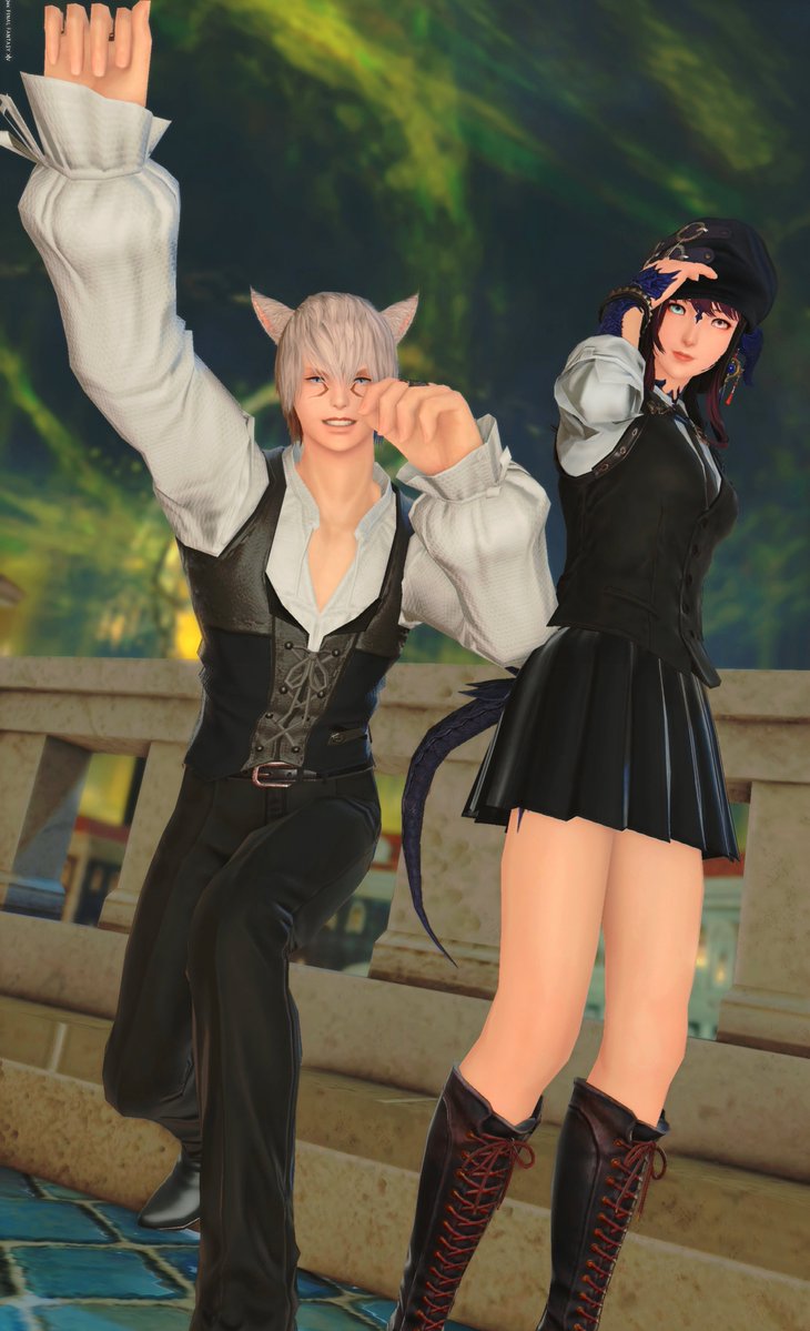 _mama_maya's tweet photo. あげ忘れてたSS！！！
クロ帳やらなんやら手伝ってくれてありがと～🙌🏻

#FF14 https://t.co/nWUbVKOcsS