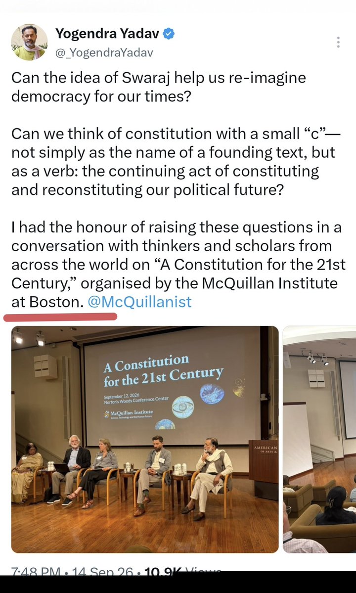 Starboy2079's tweet photo. Check this

▪️14th Sep : Yogendra Yadav was in Boston (USA). Albert Einstein Institute which provides regime change training CANVAS is in Boston.
One of the most imp part of this training is 'use humour to target the rulers'

▪️17th Sep: Yogendra Yadav posted the same message on X. "Use humour to target rulers for regime change" 

▪️19th Sep: Rahul Gandhi hired a comedian and used a cheap humour to target PM Modi

▪️19th Sep - This cheap humour was circulated by Congress ecosystem in a coordinated campaign 👇

Nothing happens randomly 

Yesterday's Congress campaign was planned in USA by Deep State