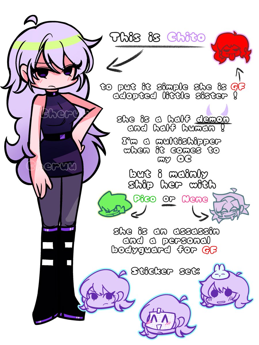 AngellBunnyyy's tweet photo. short introduction for pin !!
hai haii you can call me Cheruu or Aii (˶ˆᗜˆ˵) 𖹭𖹭!!
i just want to achieve my dream as an artist, that's why i post art !! just to have fun !! i hope you like my art !!
here's a short introduction for my main FNF oc (♡ˊ͈ ꒳ ˋ͈) #FNF #fnfoc https://t.co/ZGHb0fEMuh