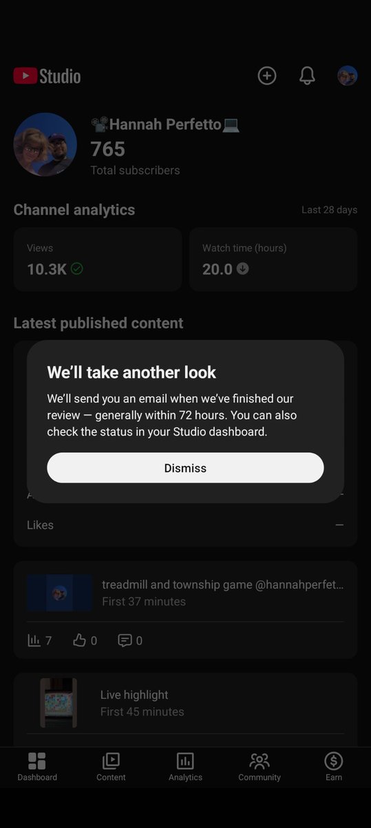 HannahPerf6543's tweet photo. @TeamYouTube my parents doesnt care if I do live stream on YouTube channel because look it doesnt matter they already know that I been doing live stream on YouTube channel of the township you need to get right on fix my live stream I am over 16 I am like 25 fix it and turn it on https://t.co/E8tHFWLb1F