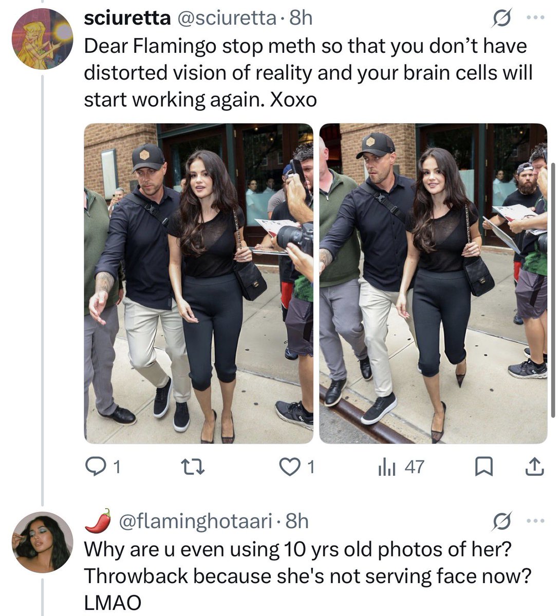 enchant1ix's tweet photo. @VIV1DEIDAD Yall really need to stick with something and follow through it. the same fandom who accused us of using 10 year old photos that are a day old😭😭😭 https://t.co/nhf0WRVnmE