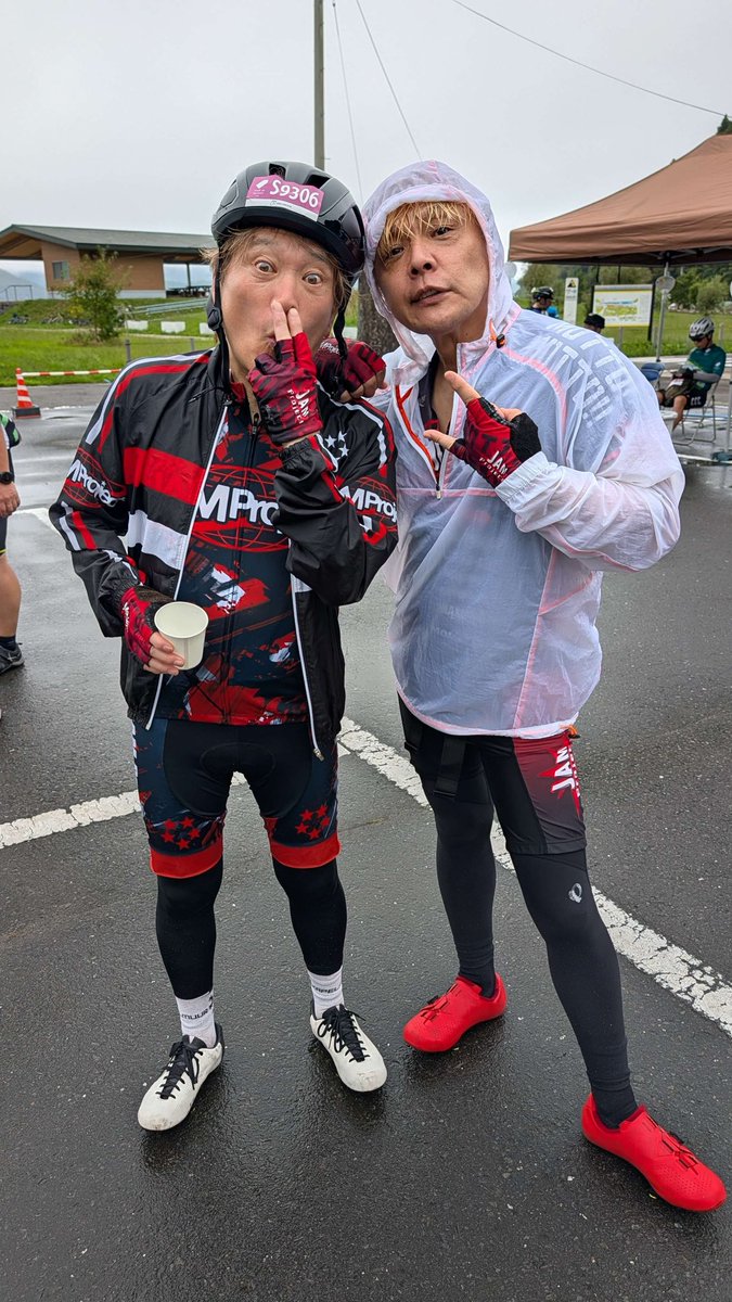 highwaystar_inc's tweet photo. 【影山ヒロノブ・遠藤正明】

「ツール・ド・東北 2026」
現在北上エイドステーションに到着しました！いよいよゴールがみえてきました！ https://t.co/TGVIZEc0UT