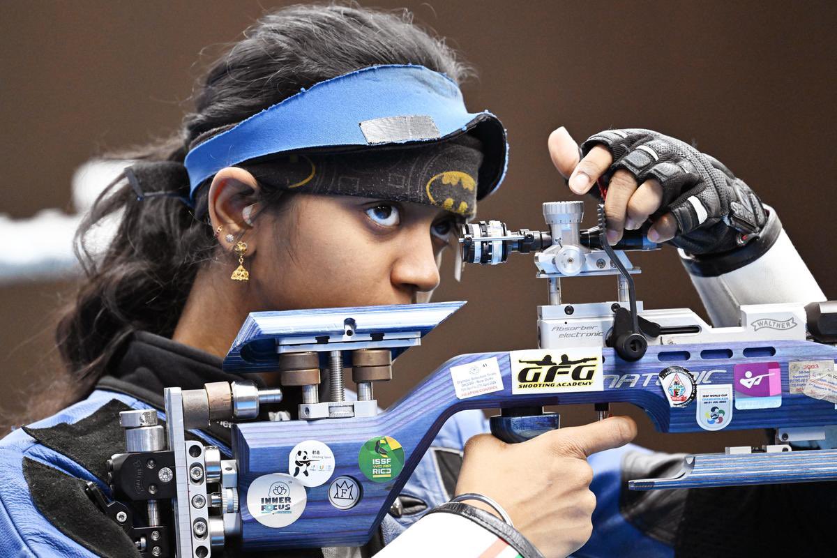 TheKhelIndia's tweet photo. 🚨 INDIAN WOMEN’S 10M AIR RIFLE TEAM WINS THE SILVER MEDAL FOR INDIA! 🥈

The Trio of Sonam, Elavenil &amp; Vidarsa wins first medal for India at Asian Games 2026

Indian Team Overall Score: 1898.0

WELL DONE GIRLS! 🔥🔥🔥 https://t.co/qdSYgNSU4h