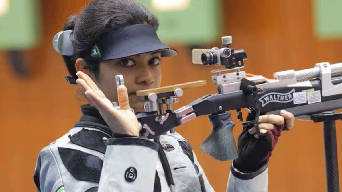 TheKhelIndia's tweet photo. 🚨 INDIAN WOMEN’S 10M AIR RIFLE TEAM WINS THE SILVER MEDAL FOR INDIA! 🥈

The Trio of Sonam, Elavenil &amp; Vidarsa wins first medal for India at Asian Games 2026

Indian Team Overall Score: 1898.0

WELL DONE GIRLS! 🔥🔥🔥 https://t.co/qdSYgNSU4h