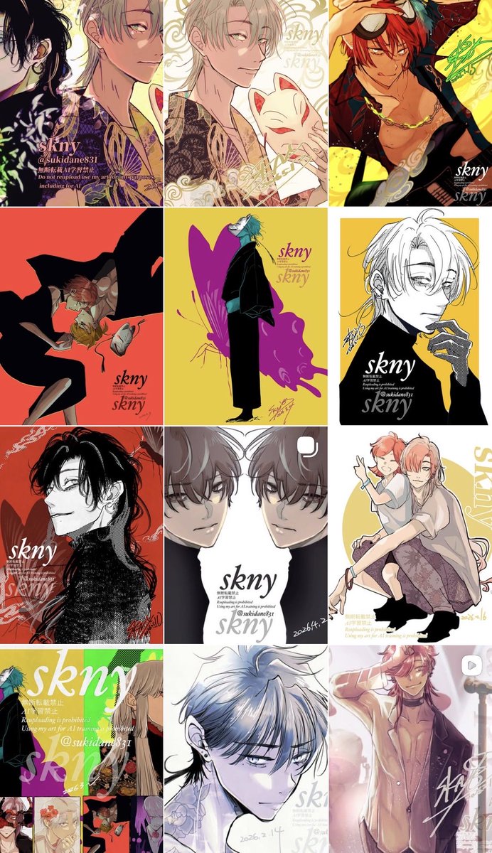 sukidane831's tweet photo. 【インスタ】
この一年基本の絵は変わってないのですが、私は同じタイプの絵を1ヶ月描き続けてその間に次の目標を作って次に行きを繰り返しているので、ずっと見てくださってる方は変化が気づき辛いと思いますが、こうして見ると、変化が感じていただけるか���？😂
https://t.co/yqZqyp6R1n https://t.co/Jz3P6JTgxb
