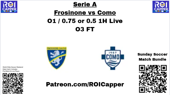 ROICapper1's tweet photo. ⭐️ 20 Likes ♥️ #NFL  🏈 #FreePlay ⭐️

https://t.co/7kd1A9kwVu ⬅️

#seriea #frosinone #como #liveplay #soccer #sportsbets #epl #bundesliga #laliga #ligue1 #mls #sportsbets #parlay #liveplays https://t.co/QF3jdFqc7f
