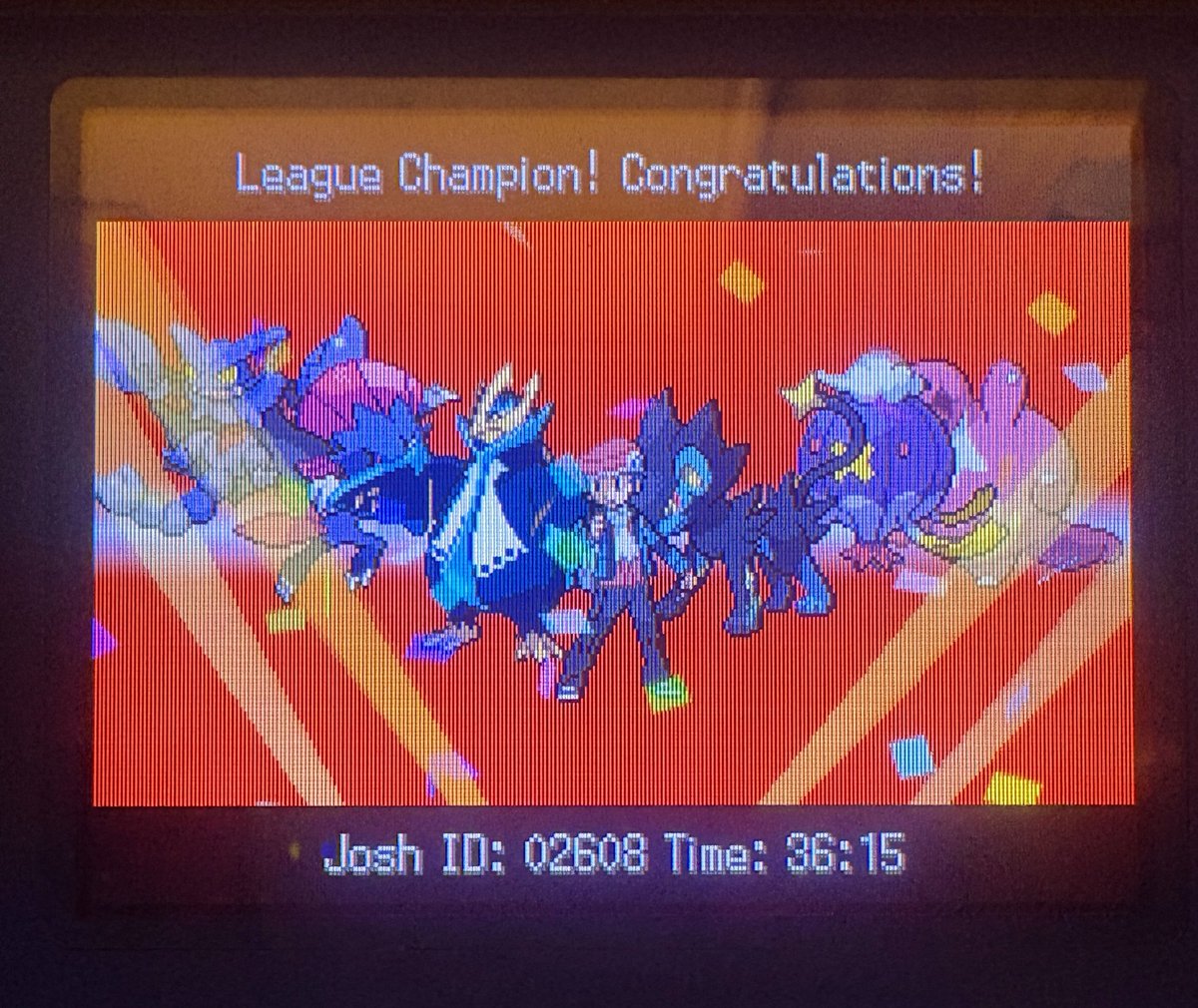 SimplyJoshinYa's tweet photo. Decided to start a platinum forever play through. Just beat the E4 &amp; Cynthia. Excited to get into the post game and filling out the national dex! https://t.co/YVXJO9nwwg