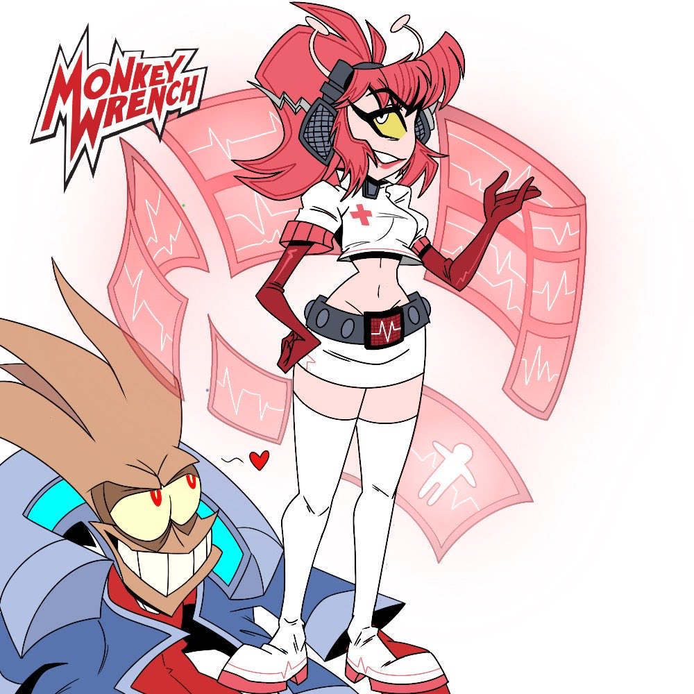 SnazzyXarts's tweet photo. More monkey wrench stuff and a shrike! #OCㅤㅤ #art #OCㅤ #oc https://t.co/e0pRbwYF0S