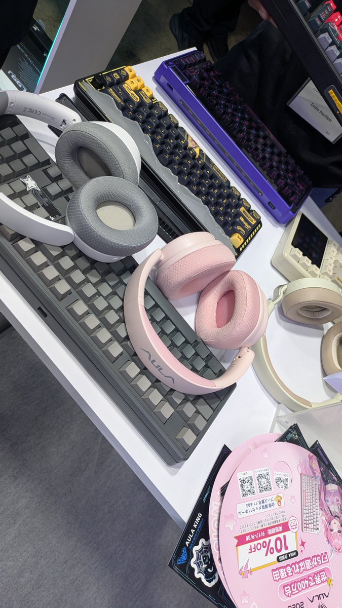 anG_57_'s tweet photo. @Aulainnovations  @aulaofficialchannel
#AULA #AG75 #L99J #TGS2026 

キーボード見に来たよ！ https://t.co/oXIaYDxCPP