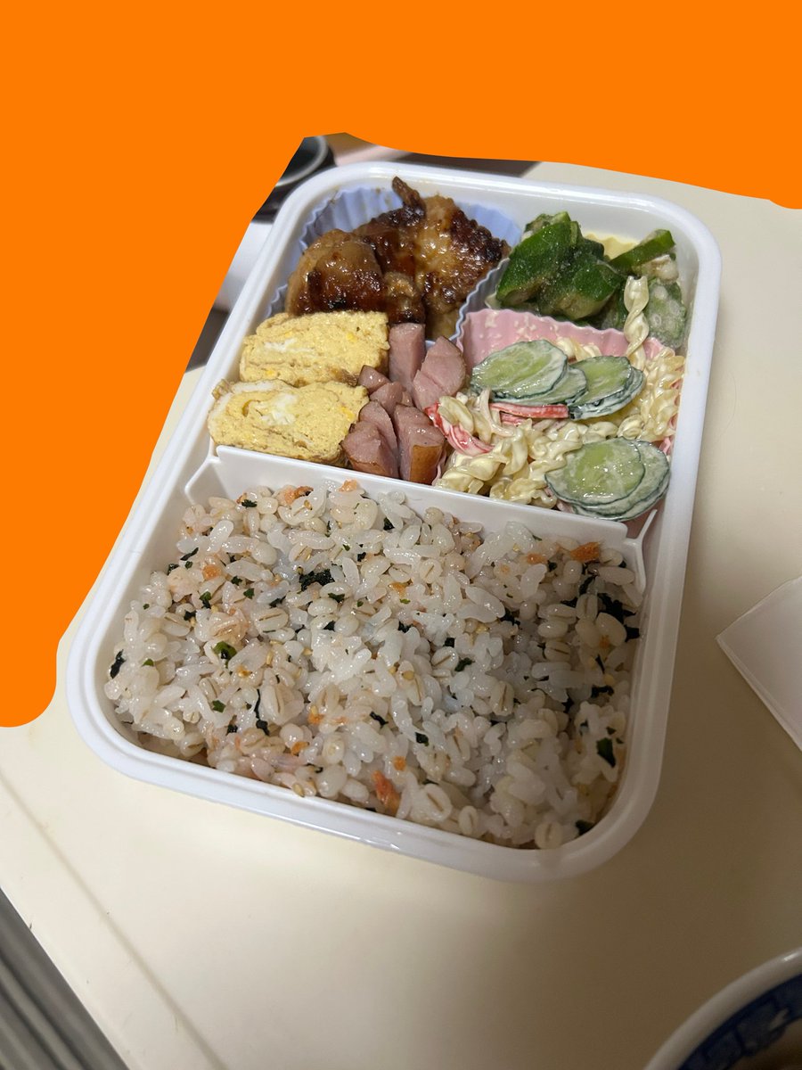 kanashimirin25's tweet photo. 本日の昼飯🍱

もうすぐ期間終わりますが引き続きお弁当族頑張ります！

今のところスムーズに朝から来てます。予定通り！！よかよか♪( ◜ω◝و(و "

若干1名イラつかされましたがもう、ブロックリーダーに任せてるので私は知りません( ^ω^ )お好きにどーぞ( ^ω^ )

定時で帰るぞぉεε＝(((((ﾉ･ω･)ﾉ https://t.co/7zm0KcLFDJ