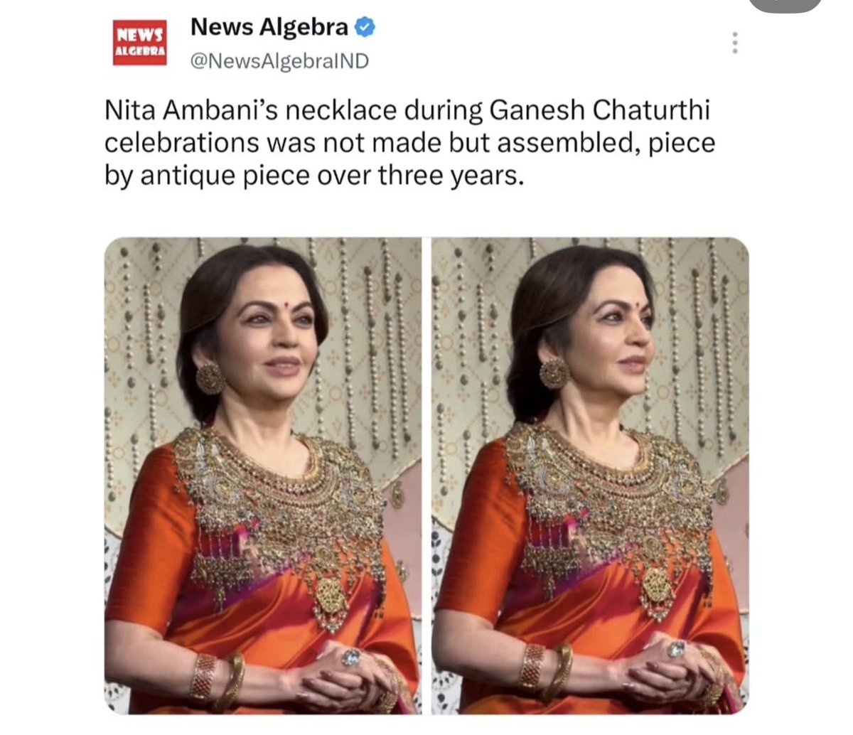 BhaavnaArora's tweet photo. She is wearing more than Pakistan’s GDP on her neck! 😂 https://t.co/joHJwNjcUB
