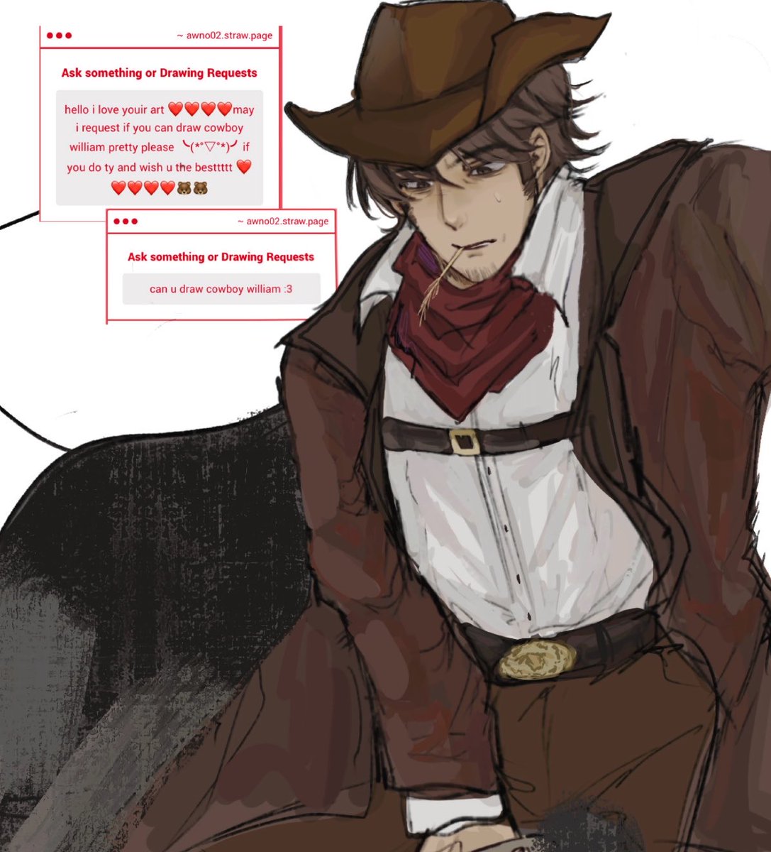 awno02's tweet photo. #thebutchery reqs hehe thank you anon for your kind words i will deliver cowboy will to you❤️‍🩹❤️‍🩹 https://t.co/HSJcPnCXZW