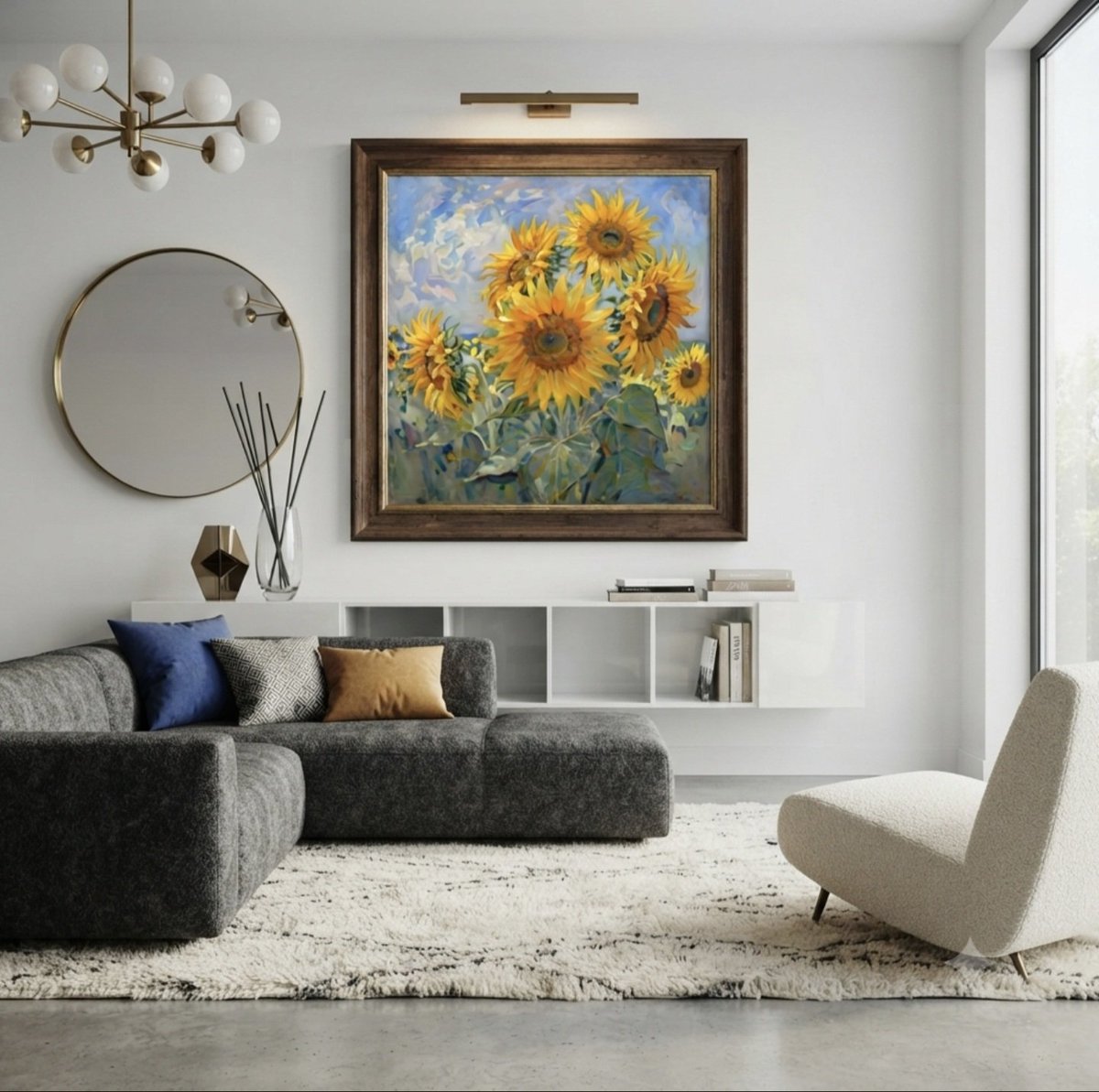 RedLadArt's tweet photo. Instant download. 🌻✨
​Transform your space with this striking acrylic-style sunflower wall art featuring joyful bright colors and rich painterly brush strokes. High-res printable file for home or local print shops.
​#DigitalArt #PrintableArt #WallDecor #SunflowerArt https://t.co/oQUf05SDkE