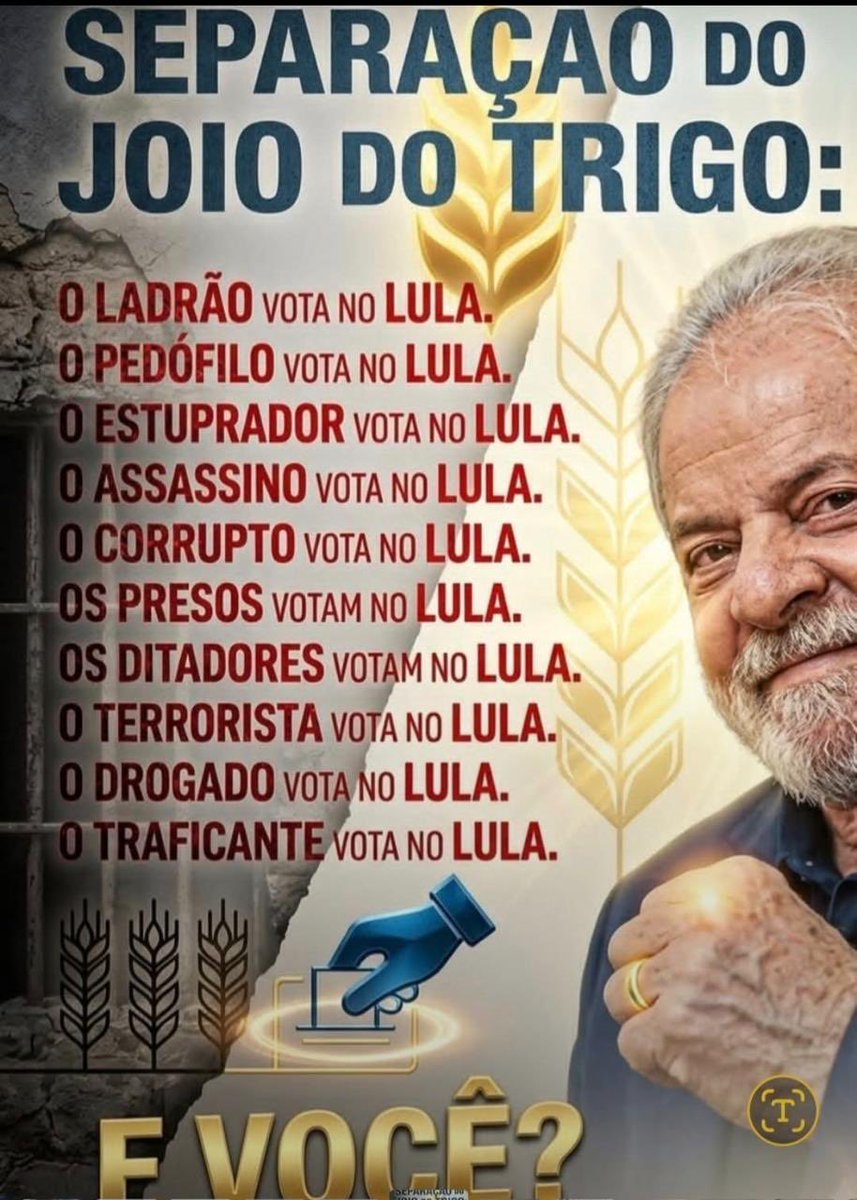 RapazeulLoira's tweet photo. @LulaPTnosTrends https://t.co/uGTLxmyToD