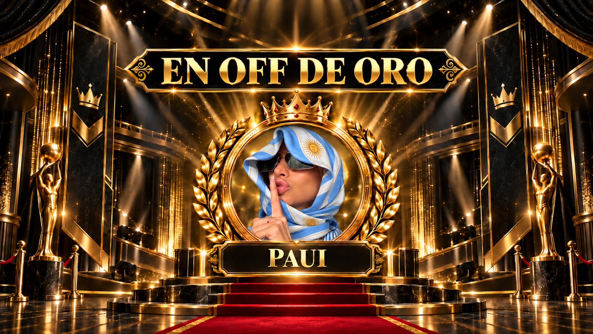 SpaceEnOff's tweet photo. 🏆 EN OFF DE ORO: @Pauiprincesita
