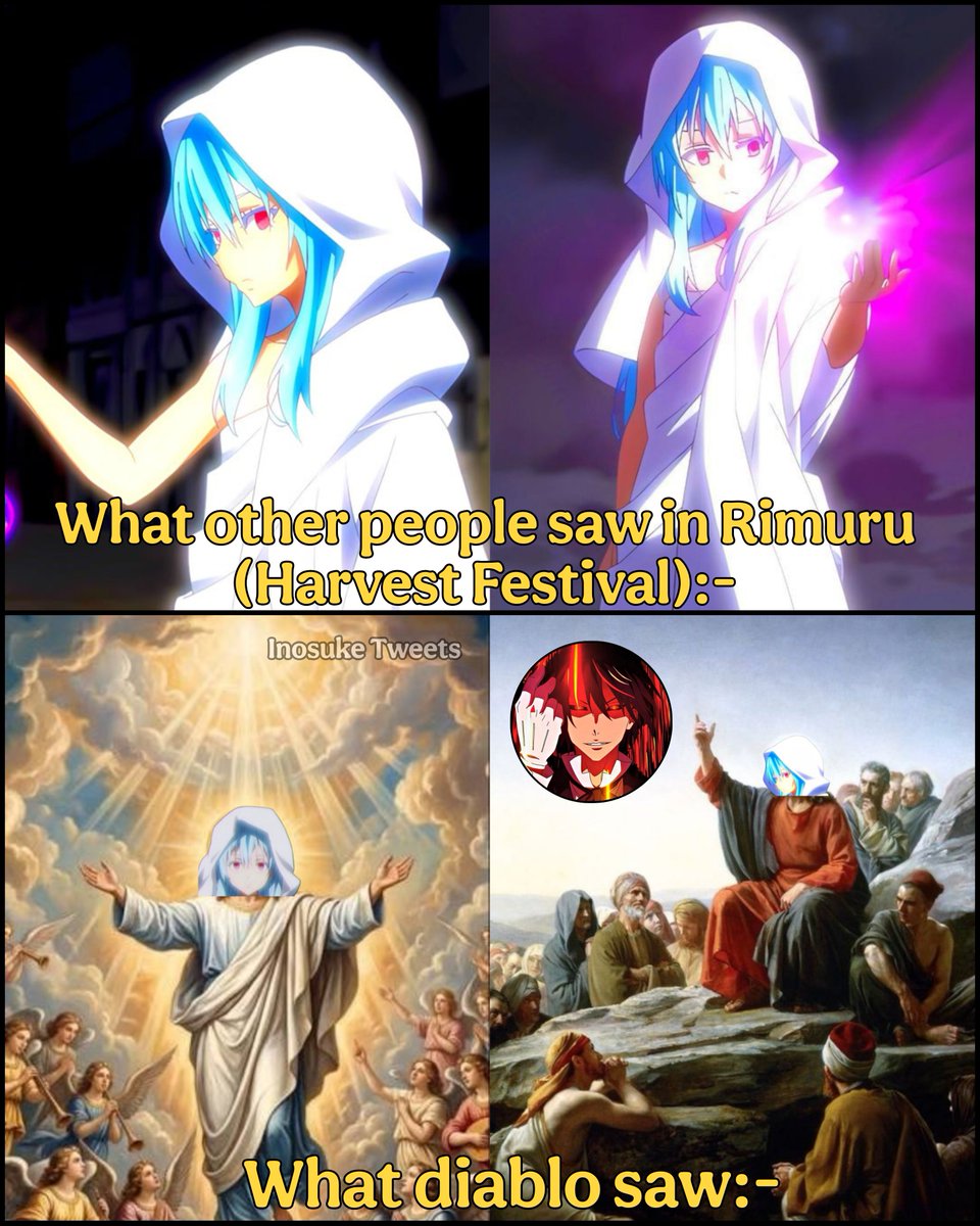 LordInosuke741's tweet photo. Diablo really treat Rimuru like a whole religion at this point https://t.co/XPopH0XeBy