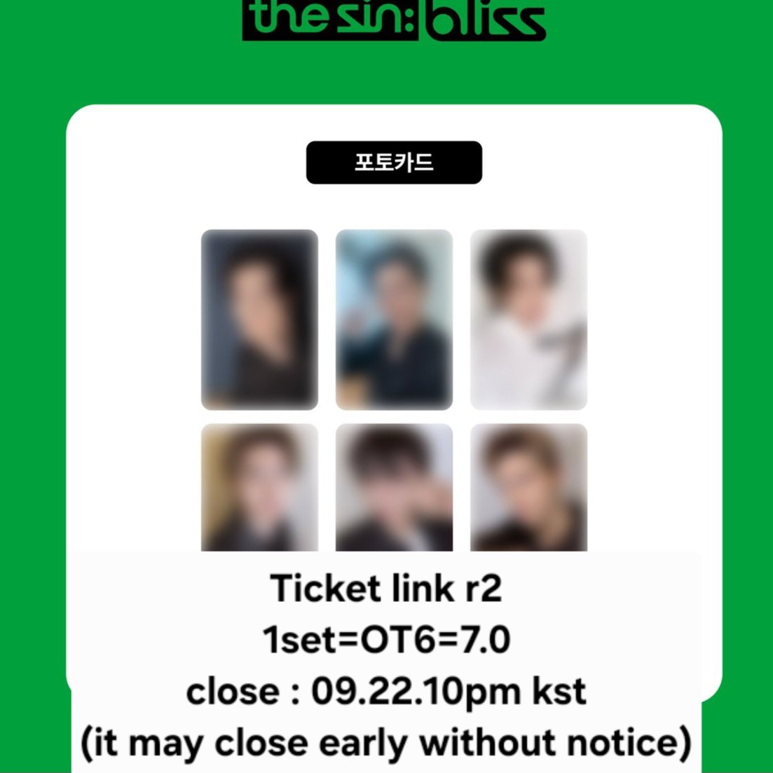 kpop_for_u's tweet photo. ENHYPEN THE SIN BLISS LUCKY DRAW Ticketlink Photocard poca wts sell sale
 
wtt lfb wtb enhypen pc Jungwon Sunghoon jake jay niki sunoo kpop idol gom go group order preorder benefit POB ld ENGENE luckydraw sealed ALBUM tingi ph ina 엔하이픈 포토카드 포카 럭키드로우 ny music claim https://t.co/RMKvoJceXz