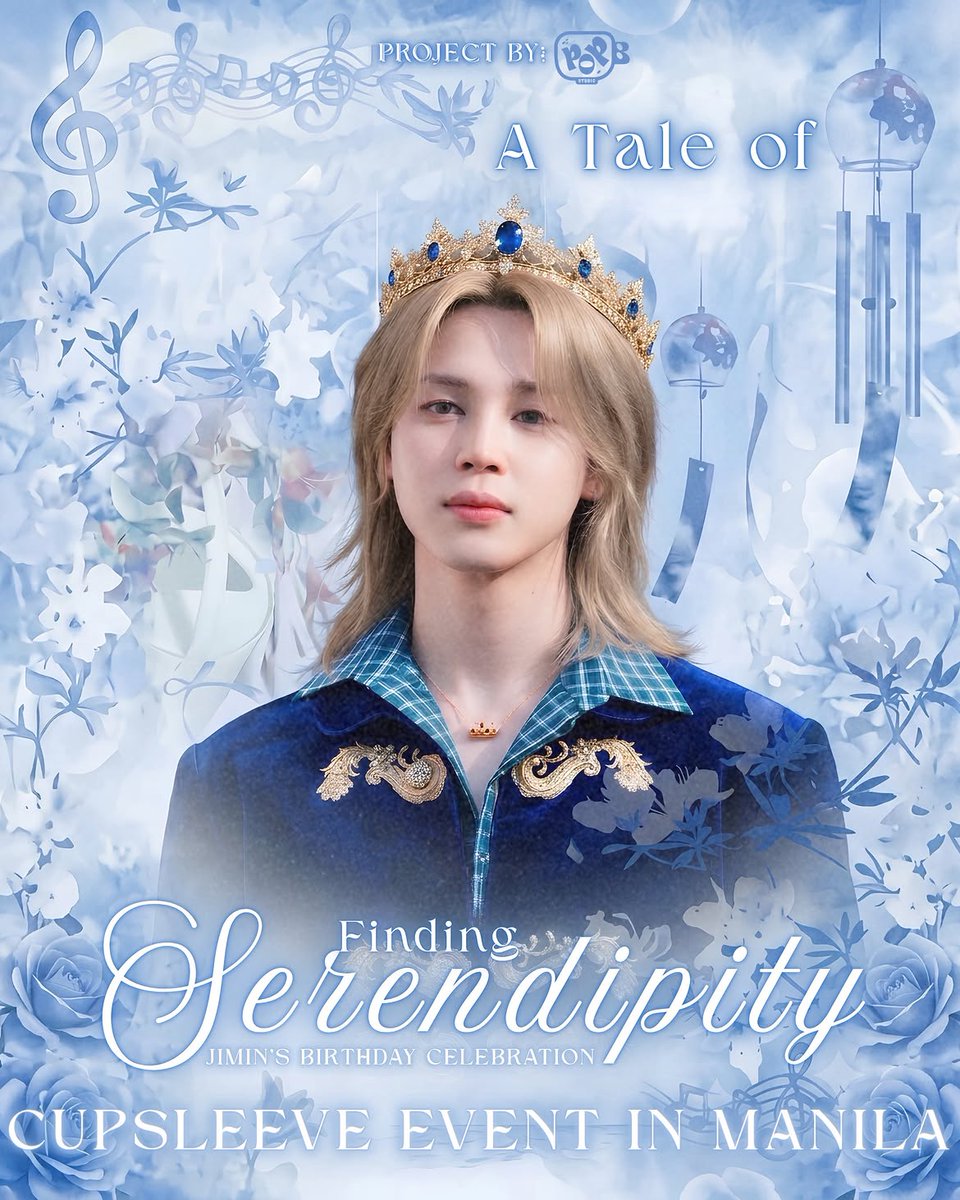 popbstudio's tweet photo. ✨ A TALE OF FINDING SERENDIPITY ✨
Jimin’s Birthday Celebration —Cupsleeve Event in Manila 💜

Sometimes, the most beautiful moments are the ones we never planned for—just like finding a little bit of serendipity along the way. 🦋💐

Join us as we celebrate Jimin’s birthday filled with special keepsakes, fan moments, and lots of love! 💜

📅 October 10, 2026
📍 K:ITA Cafe | @kita_cafe_ph
⏰ 2:00 PM

Come and celebrate another year of Jimin with us as we create our own little tale of finding serendipity. ✨

📝 Registration Form:
https://t.co/RzB6X8yOA2

See you there, ARMY! 💜🦋
￼-------
Project by POPB Studio
Designed by iyooustudio