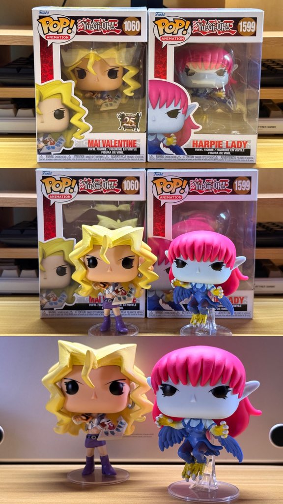 stfudaniel1123's tweet photo. Day 52 of posting my Funko Pop collection โจ
My childhood heart is so happy right now! ๐ฅน Got these two iconic pieces from the original Yu-Gi-Oh! anime โ Mai Valentine and Harpie Lady!
#funkopop #yugioh #anime #maivalentine #harpielady https://t.co/WrgeIc3jQI