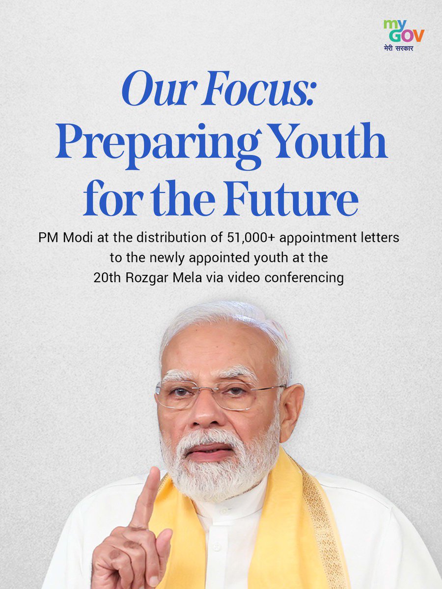 BJMM4Kerala's tweet photo. Today, all of you are associated with the Government of India at a time when the country is moving forward towards a very significant goal of  building a Viksit India by 2047.
India has signed Free Trade Agreements with nearly 40 countries in the past few years.

#RozgarMela https://t.co/zxFbcL14Fg